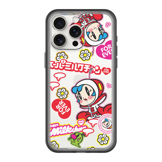 スリムプロテクションプレミアムケース［ スーパーミルクチャンFOREVER♥ - ロゴ＆キャラ ］