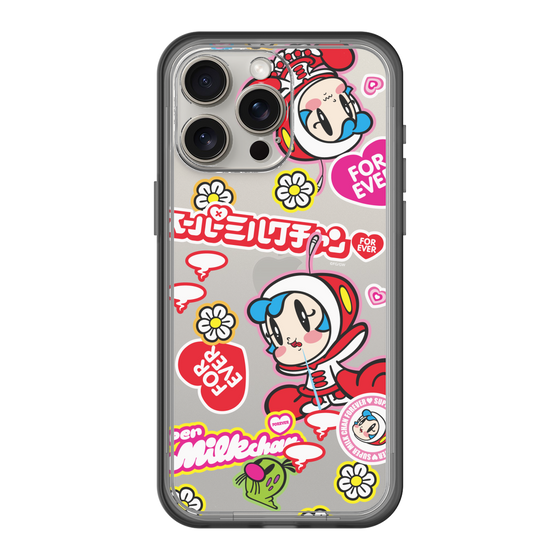 スリムプロテクションプレミアムケース［ スーパーミルクチャンFOREVER♥ - ロゴ＆キャラ ］