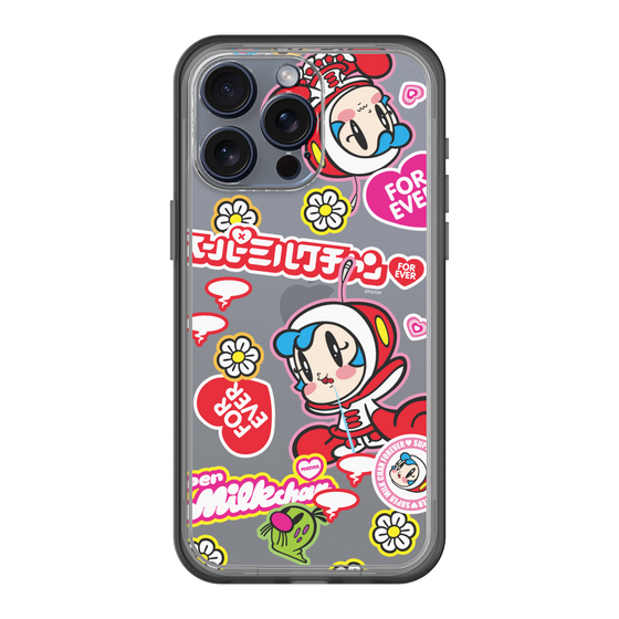 スリムプロテクションプレミアムケース［ スーパーミルクチャンFOREVER♥ - ロゴ＆キャラ ］