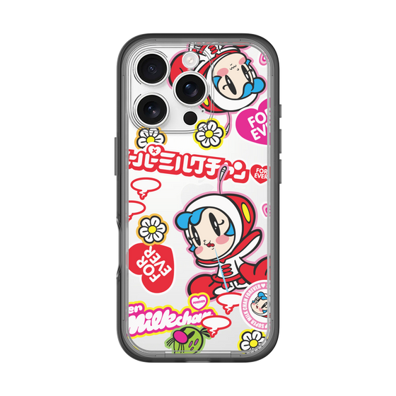 スリムプロテクションプレミアムケース［ スーパーミルクチャンFOREVER♥ - ロゴ＆キャラ ］