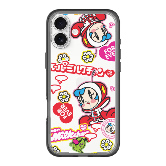 スリムプロテクションプレミアムケース［ スーパーミルクチャンFOREVER♥ - ロゴ＆キャラ ］