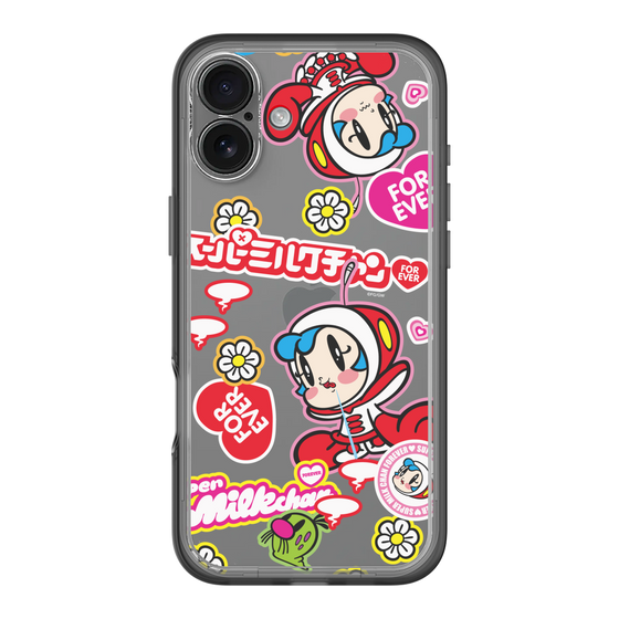 スリムプロテクションプレミアムケース［ スーパーミルクチャンFOREVER♥ - ロゴ＆キャラ ］
