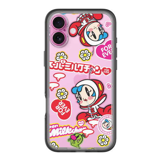 スリムプロテクションプレミアムケース［ スーパーミルクチャンFOREVER♥ - ロゴ＆キャラ ］