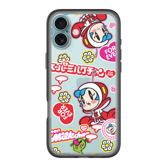 スリムプロテクションプレミアムケース［ スーパーミルクチャンFOREVER♥ - ロゴ＆キャラ ］