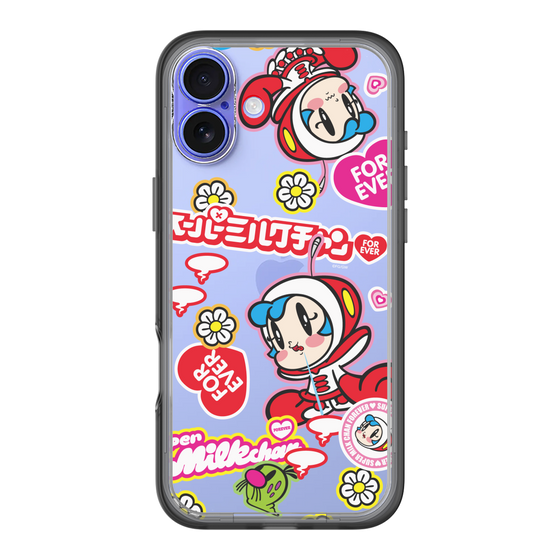 スリムプロテクションプレミアムケース［ スーパーミルクチャンFOREVER♥ - ロゴ＆キャラ ］