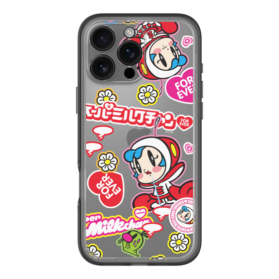 スリムプロテクションプレミアムケース［ スーパーミルクチャンFOREVER♥ - ロゴ＆キャラ ］