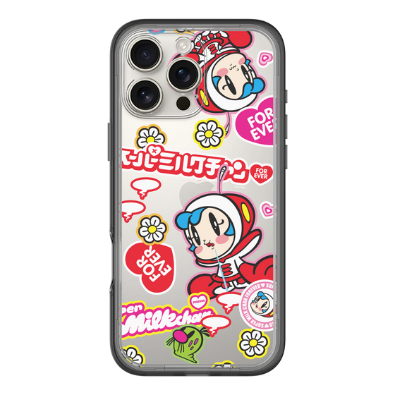スリムプロテクションプレミアムケース［ スーパーミルクチャンFOREVER♥ - ロゴ＆キャラ ］