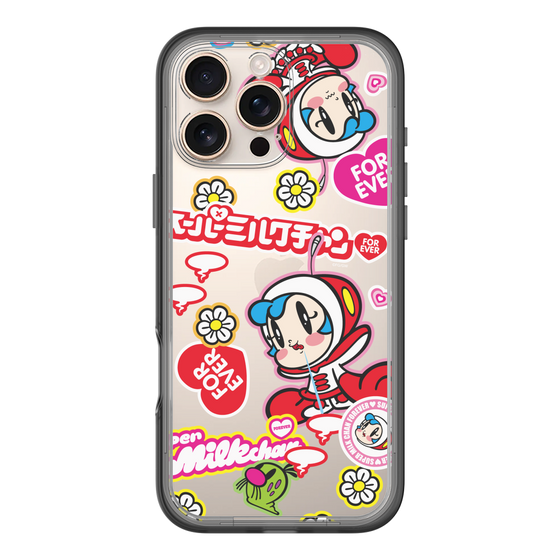 スリムプロテクションプレミアムケース［ スーパーミルクチャンFOREVER♥ - ロゴ＆キャラ ］