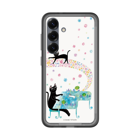 スリムプロテクションプレミアムケース［ おかべてつろう - 黒猫クロのとおりみち ］