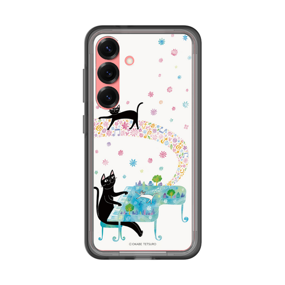 スリムプロテクションプレミアムケース［ おかべてつろう - 黒猫クロのとおりみち ］