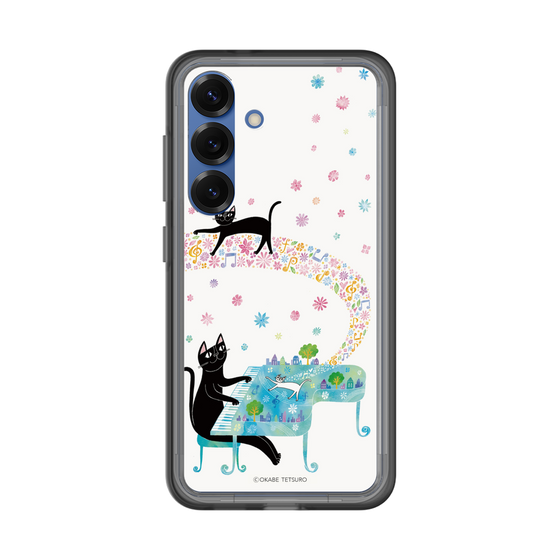 スリムプロテクションプレミアムケース［ おかべてつろう - 黒猫クロのとおりみち ］