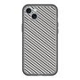 スリムプロテクションプレミアムケース［ Small Stripe - Gray × Black ］