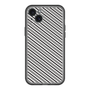 スリムプロテクションプレミアムケース［ Small Stripe - Gray × Black ］