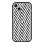 スリムプロテクションプレミアムケース［ Small Stripe - Gray × Black ］