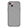 スリムプロテクションプレミアムケース［ Small Stripe - Gray × Black ］