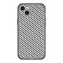 スリムプロテクションプレミアムケース［ Small Stripe - Gray × Black ］
