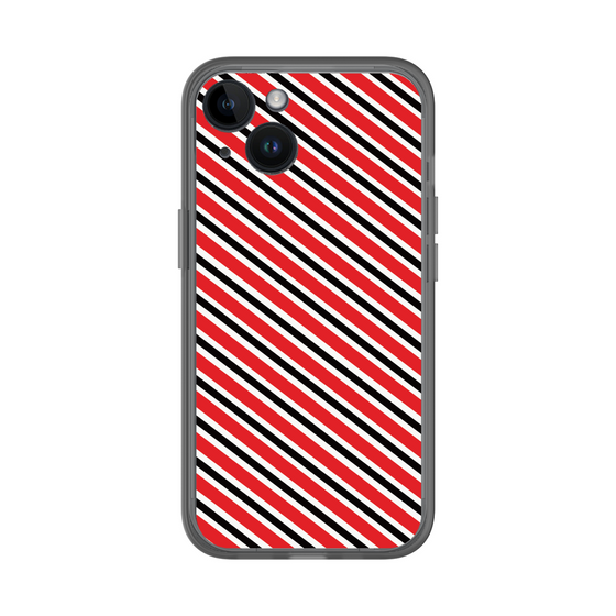 分離ケース［ Small Stripe - Red × Black ］