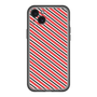スリムプロテクションプレミアムケース［ Small Stripe - Red × Black ］