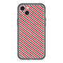 スリムプロテクションプレミアムケース［ Small Stripe - Red × Black ］