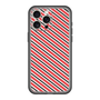 スリムプロテクションプレミアムケース［ Small Stripe - Red × Black ］
