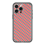 スリムプロテクションプレミアムケース［ Small Stripe - Red × Black ］