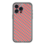 スリムプロテクションプレミアムケース［ Small Stripe - Red × Black ］