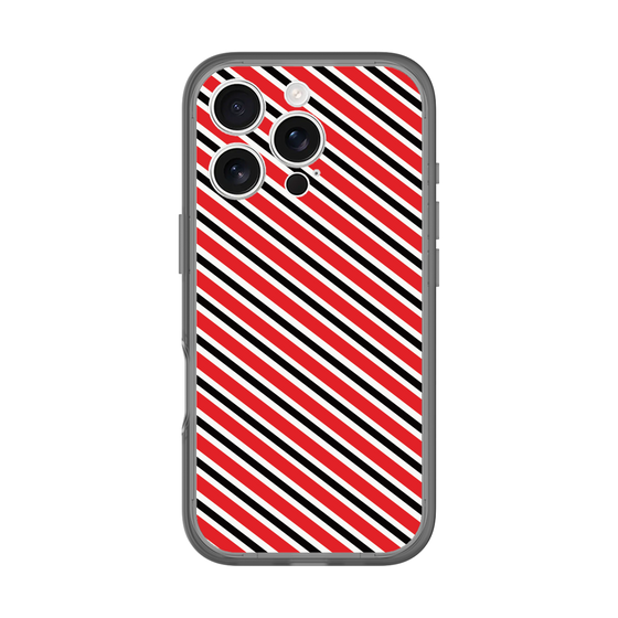分離ケース［ Small Stripe - Red × Black ］