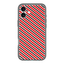 分離ケース［ Small Stripe - Red × Black ］