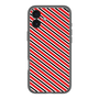 分離ケース［ Small Stripe - Red × Black ］