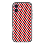 分離ケース［ Small Stripe - Red × Black ］