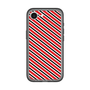 スリムプロテクションプレミアムケース［ Small Stripe - Red × Black ］