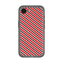 スリムプロテクションプレミアムケース［ Small Stripe - Red × Black ］