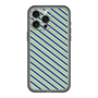 スリムプロテクションプレミアムケース［ Small Stripe - Navy × Green ］
