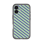 スリムプロテクションプレミアムケース［ Small Stripe - Navy × Green ］