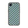 スリムプロテクションプレミアムケース［ Small Stripe - Navy × Green ］
