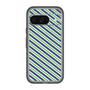 スリムプロテクションプレミアムケース［ Small Stripe - Navy × Green ］