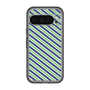 スリムプロテクションプレミアムケース［ Small Stripe - Navy × Green ］