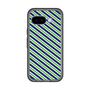 スリムプロテクションプレミアムケース［ Small Stripe - Navy × Green ］