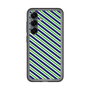 スリムプロテクションプレミアムケース［ Small Stripe - Navy × Green ］