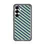 スリムプロテクションプレミアムケース［ Small Stripe - Navy × Green ］