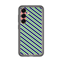 スリムプロテクションプレミアムケース［ Small Stripe - Navy × Green ］