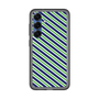 スリムプロテクションプレミアムケース［ Small Stripe - Navy × Green ］