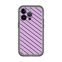 スリムプロテクションプレミアムケース［ Small Stripe - Purple × Pink ］