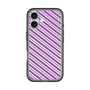 スリムプロテクションプレミアムケース［ Small Stripe - Purple × Pink ］