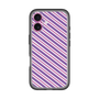 スリムプロテクションプレミアムケース［ Small Stripe - Purple × Pink ］