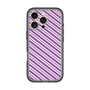 スリムプロテクションプレミアムケース［ Small Stripe - Purple × Pink ］