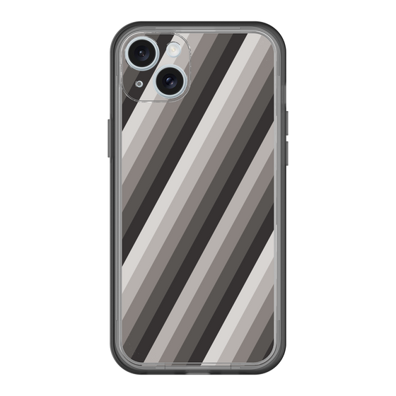 スリムプロテクションプレミアムケース［ Middle Stripe - Black ］