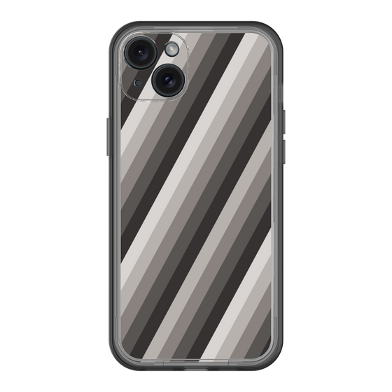 スリムプロテクションプレミアムケース［ Middle Stripe - Black ］
