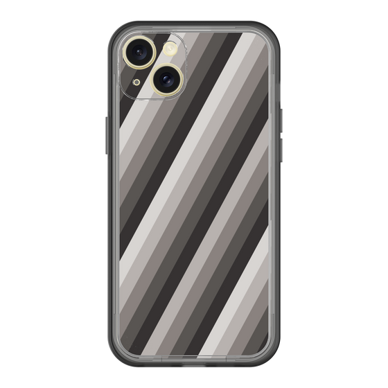 スリムプロテクションプレミアムケース［ Middle Stripe - Black ］