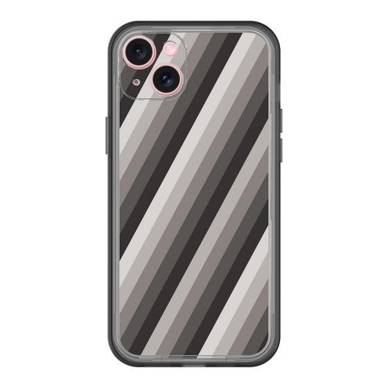 スリムプロテクションプレミアムケース［ Middle Stripe - Black ］